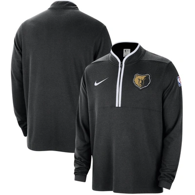 Nike Memphis Grizzlies 2023/24 City Edition  Men's Dri-fit Nba 1/2-zip Long-sleeve Top In Black