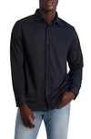 Karl Lagerfeld Stripe Button-up Shirt In Navy