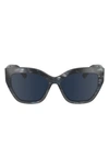 LONGCHAMP 55MM BUTTERFLY SUNGLASSES