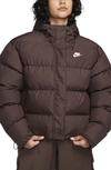 Nike Women's  Sportswear Metro Puffer Therma-fit Loose Hooded Jacket In Brown