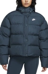 Nike Women's  Sportswear Metro Puffer Therma-fit Loose Hooded Jacket In Green
