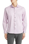 STONE ROSE DRYTOUCH® PERFORMANCE SATEEN BUTTON-UP SHIRT