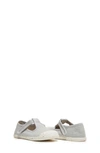 Childrenchic T-strap Canvas Sneaker In Grey