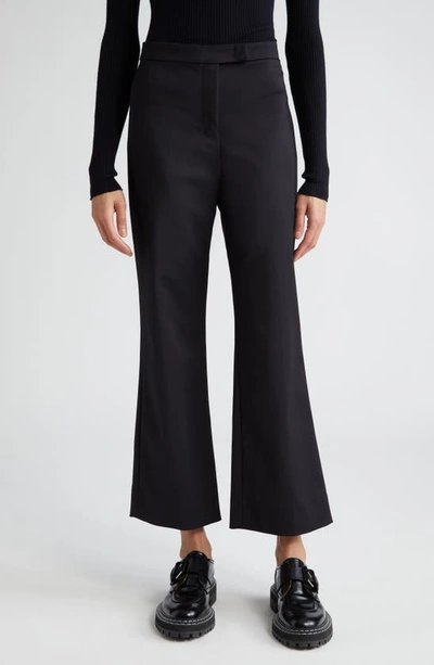 MAX MARA NEPETA STRETCH VIRGIN WOOL FLARE LEG ANKLE TROUSERS