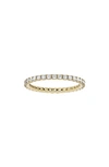 JENNIFER FISHER 18K GOLD LAB CREATED DIAMOND ETERNITY RING