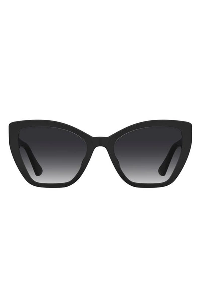 Moschino Women's Mos155/s 55mm Cat-eye Sunglasses In Black Grey