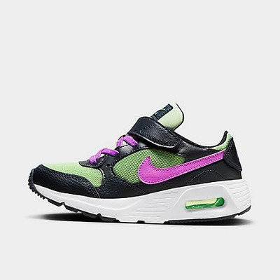 Nike Little Kids' Air Max Sc Casual Shoes In Honeydew/dark Obsidian/lime Blast/fuchsia Dream