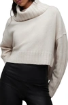 Allsaints Akira Recycled Cashmere Blend Sweater In Cream
