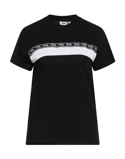 Fila Woman T-shirt Black Size M Cotton