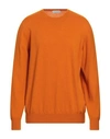 Gran Sasso Man Sweater Orange Size 46 Cashmere