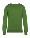 At.p.co At. P.co Man Sweater Military Green Size M Cotton In Green