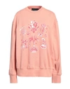 Neil Barrett Woman Sweatshirt Salmon Pink Size L Cotton
