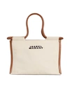 Isabel Marant Toledo Medium Cotton Tote Bag In White
