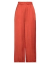 Croche Crochè Woman Pants Rust Size Xs Viscose In Red