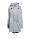 Mr & Mrs Italy Woman Overcoat & Trench Coat Light Grey Size Xl Cotton