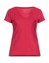 Majestic Filatures Woman T-shirt Garnet Size 1 Cotton In Magenta