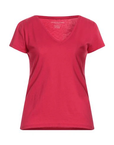 Majestic Filatures Woman T-shirt Garnet Size 1 Cotton In Magenta