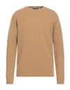 Bob Man Sweater Camel Size M Wool In Beige