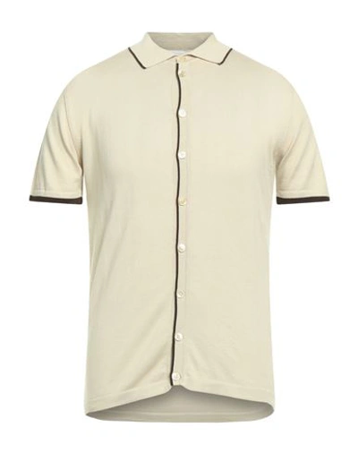 Daniele Fiesoli Man Shirt Beige Size Xxl Giza 45 Cotton