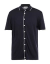 Daniele Fiesoli Man Shirt Navy Blue Size Xxl Giza 45 Cotton