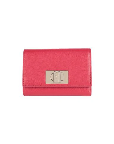 Furla 1927 M Compact Wallet Woman Wallet Red Size - Soft Leather
