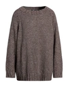 14bros Man Sweater Khaki Size L Virgin Wool In Beige