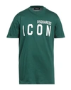 Dsquared2 Man T-shirt Green Size Xxl Cotton