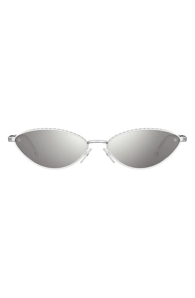 Chiara Ferragni Cat Eye Frame Sunglasses In Silver