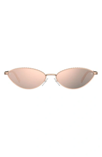 Chiara Ferragni Cat Eye Frame Sunglasses In Gold Copper/ Rose Gold