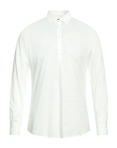Messagerie Man Shirt White Size 17 Cotton