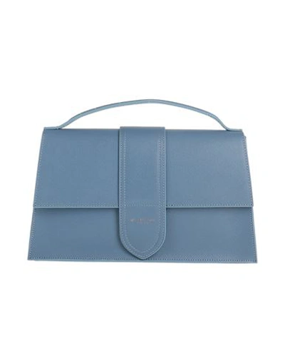 My-best Bags Woman Handbag Slate Blue Size - Leather