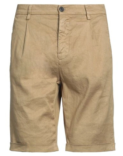 Mason's Man Shorts & Bermuda Shorts Camel Size 34 Linen, Cotton, Elastane In Beige