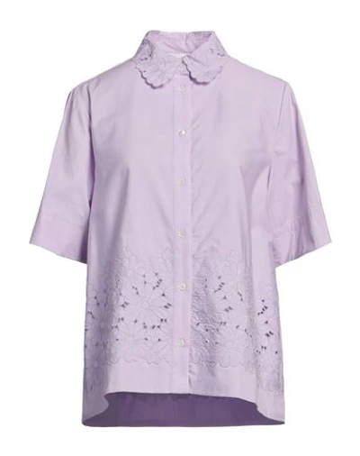 P.a.r.o.s.h P. A.r. O.s. H. Woman Shirt Lilac Size M Cotton In Purple