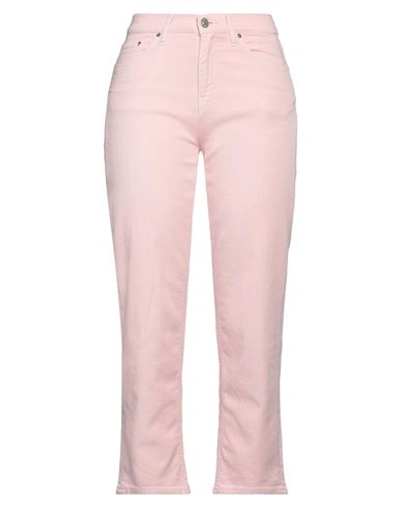 Haikure Woman Jeans Pink Size 31 Cotton, Elastomultiester, Elastane