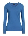 Xt Studio Woman Sweater Blue Size S Viscose, Polyester, Polyamide