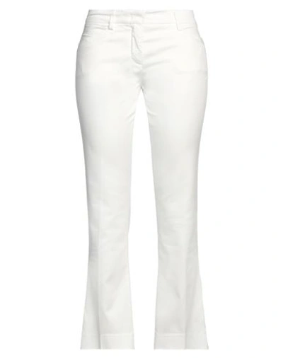 Re-hash Re_hash Woman Pants White Size 27 Lyocell, Cotton, Elastane