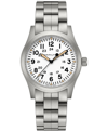 Hamilton Men's Swiss Khaki Field Stainless Steel Bracelet Watch 42mm In Stainless Steel