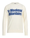 Mauro Grifoni Grifoni Man Sweater Off White Size 42 Cotton, Polyamide, Elastane