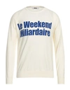 Mauro Grifoni Grifoni Man Sweater Off White Size 40 Cotton, Polyamide, Elastane In Off White
