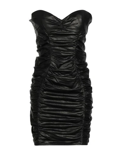 Elisabetta Franchi Woman Mini Dress Black Size 8 Viscose In Black