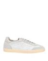 Brunello Cucinelli Canvas & Leather Sneaker In Grey