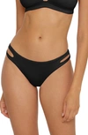 BECCA COLOR CODE CUTOUT HIPSTER BIKINI BOTTOMS