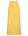Max Mara Woman Maxi Skirt Ocher Size 6 Polyamide In Yellow