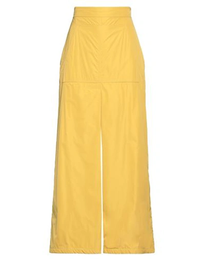 Max Mara Woman Maxi Skirt Ocher Size 6 Polyamide In Yellow