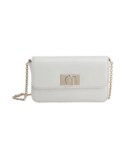 Furla 1927 Mini Crossbody Woman Cross-body Bag Off White Size - Soft Leather In Off White