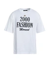 Dolce & Gabbana Man T-shirt White Size 38 Cotton, Bronze, Viscose In White