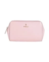 Furla Woman Pouch Pink Size - Soft Leather In Pink