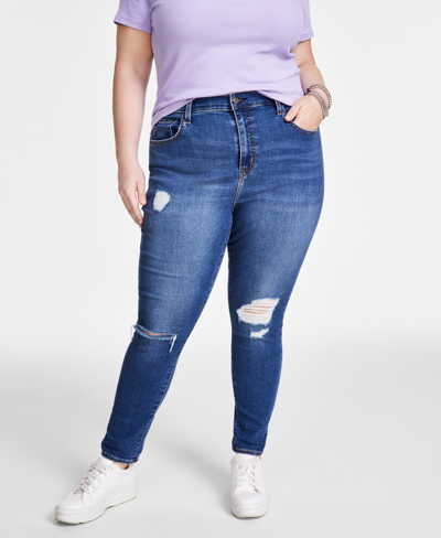 Levi's Trendy Plus Size 721 High-rise Skinny Jeans In Straight Through