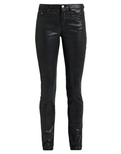 Karl Lagerfeld Woman Pants Black Size 30 Cotton, Polyester, Elastane