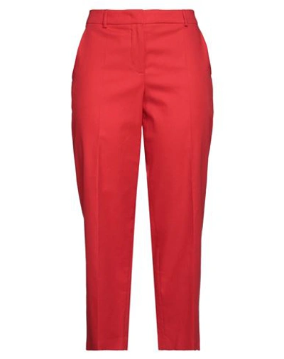 Boutique Moschino Woman Pants Red Size 12 Cotton, Elastane